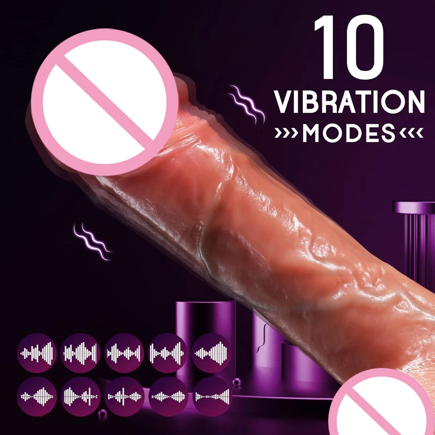 EdenPulse Luxe Realistic Thrusting Dildo