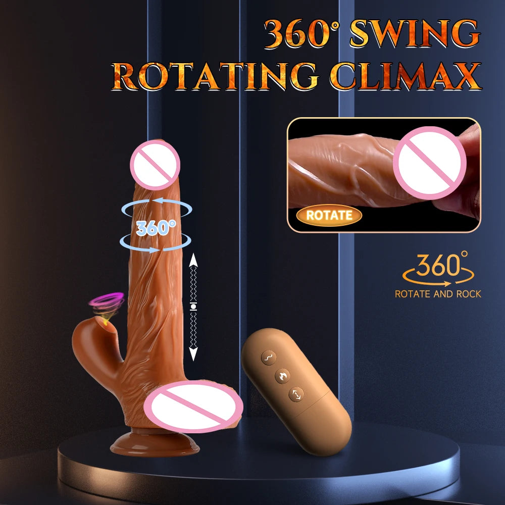 EdenPulse 360° Telescopic Realistic Dildo