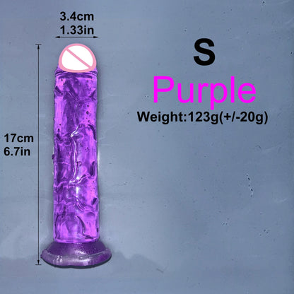EdenPulse Crystal Jelly Dildo with Suction Cup
