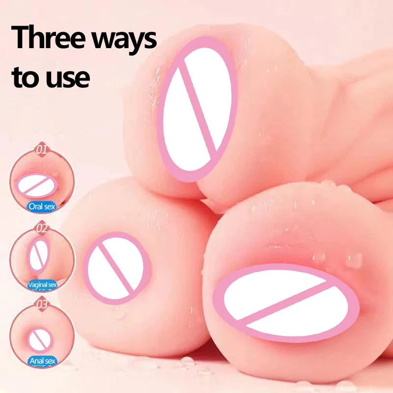 TitanPulse 3-in-1 Realistic Male Masturbator