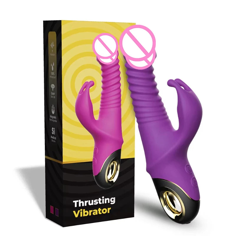 AuraPulse Auto-Thrusting Rabbit Vibrator