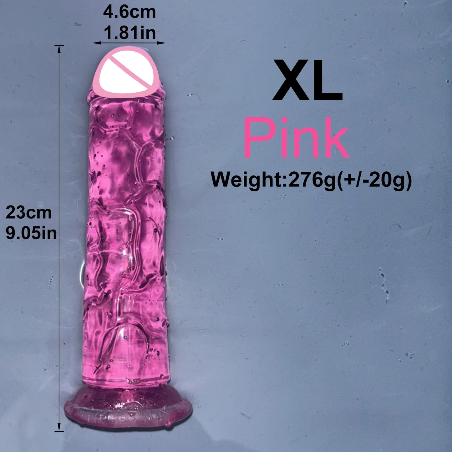 EdenPulse Crystal Jelly Dildo with Suction Cup