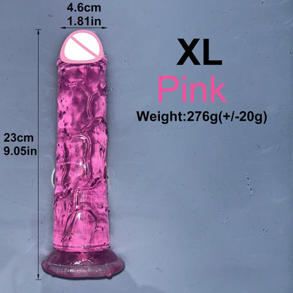 EdenPulse Crystal Jelly Dildo with Suction Cup