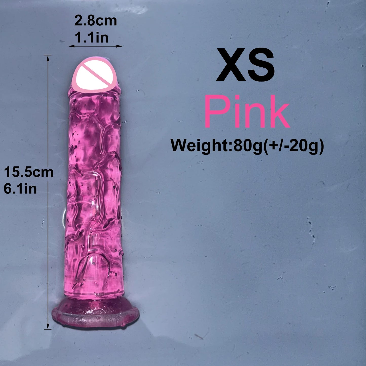 EdenPulse Crystal Jelly Dildo with Suction Cup