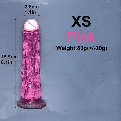 EdenPulse Crystal Jelly Dildo with Suction Cup