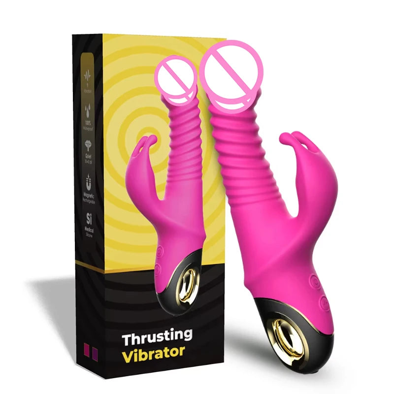 AuraPulse Auto-Thrusting Rabbit Vibrator
