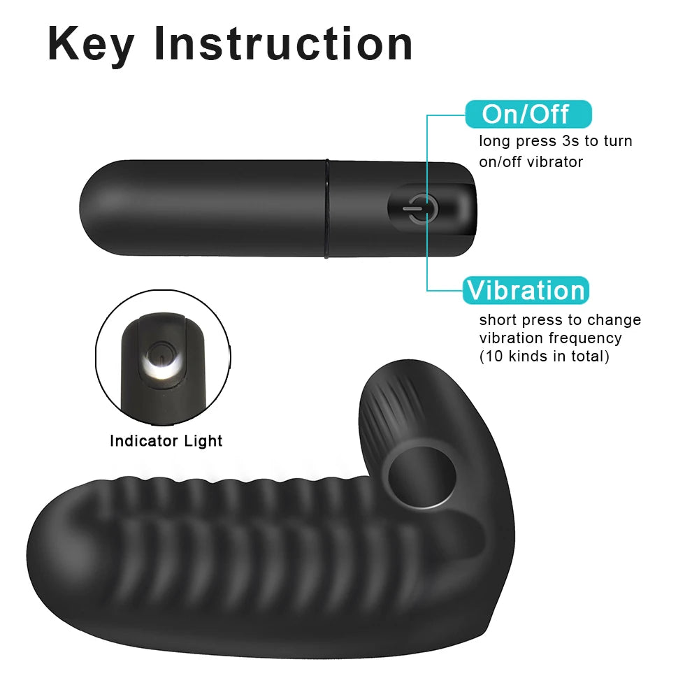EdenPulse Silicone Finger Sleeve Vibrator
