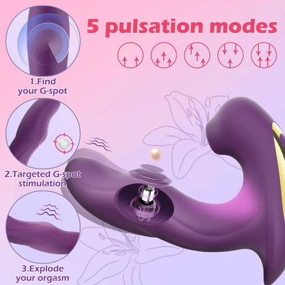 Kushor Luxe 3-in-1 Sucking & Licking Vibrator