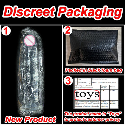 EdenPulse Crystal Jelly Dildo with Suction Cup