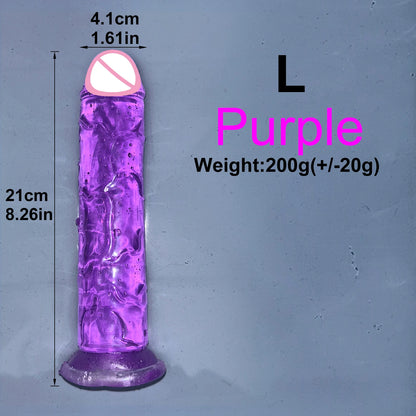 EdenPulse Crystal Jelly Dildo with Suction Cup