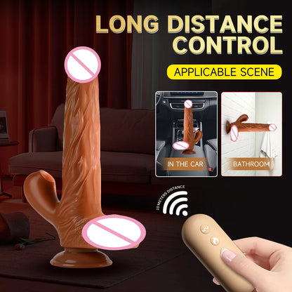 EdenPulse 360° Telescopic Realistic Dildo