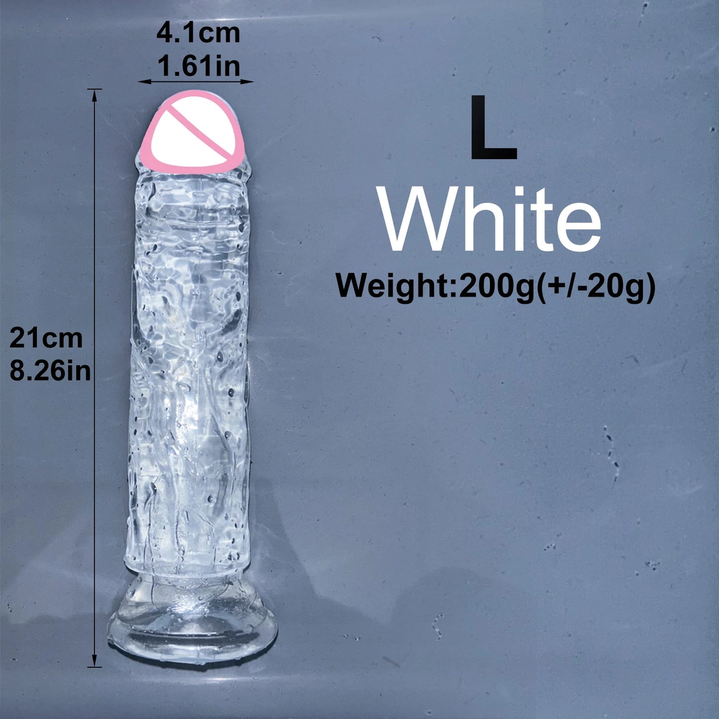 EdenPulse Crystal Jelly Dildo with Suction Cup