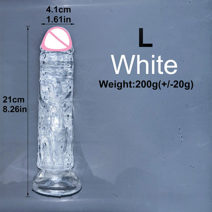 EdenPulse Crystal Jelly Dildo with Suction Cup