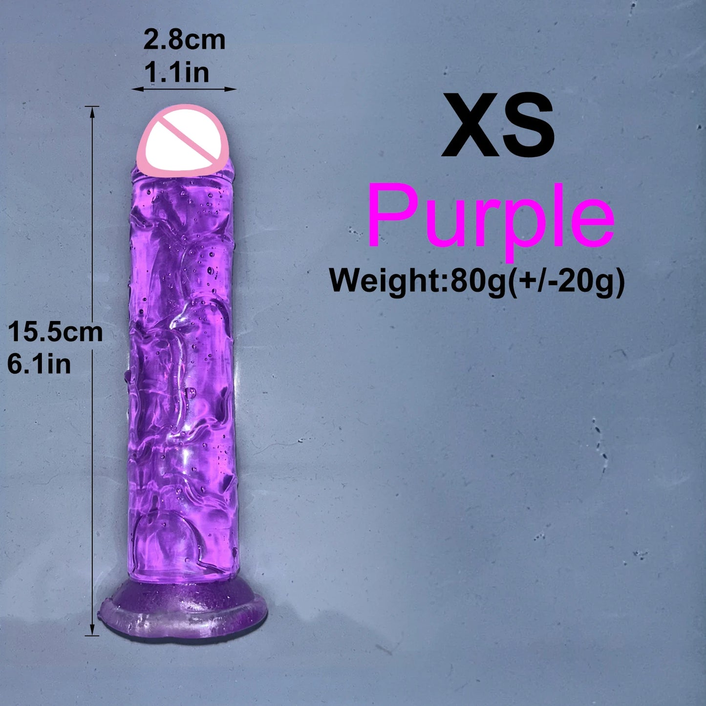 EdenPulse Crystal Jelly Dildo with Suction Cup