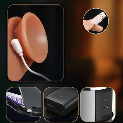 EdenPulse Luxe Realistic Telescopic Dildo