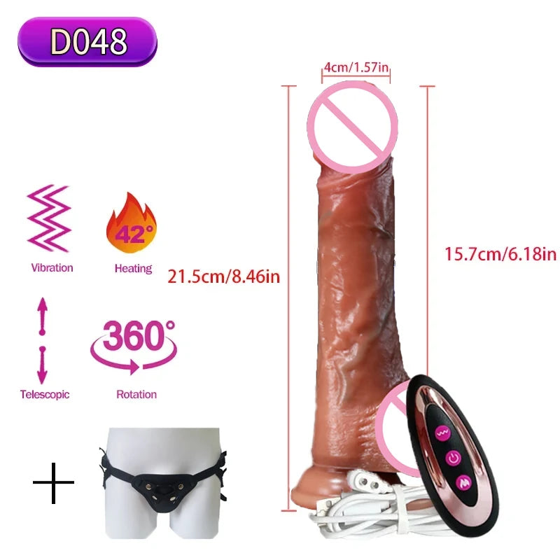 EdenPulse Luxe Realistic Thrusting Dildo