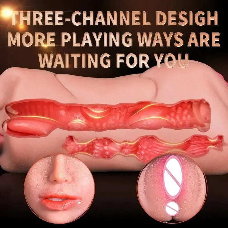 TitanPulse 3-in-1 Realistic Male Stroker