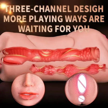 TitanPulse 3-in-1 Realistic Male Stroker