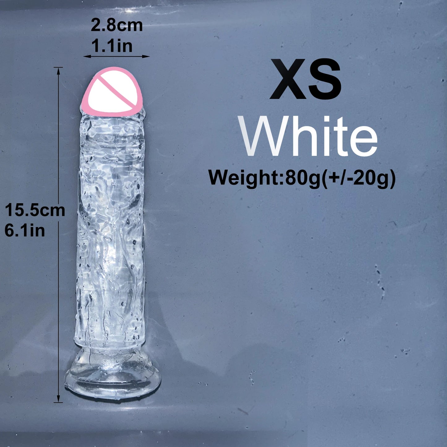 EdenPulse Crystal Jelly Dildo with Suction Cup
