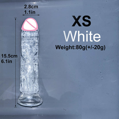 EdenPulse Crystal Jelly Dildo with Suction Cup