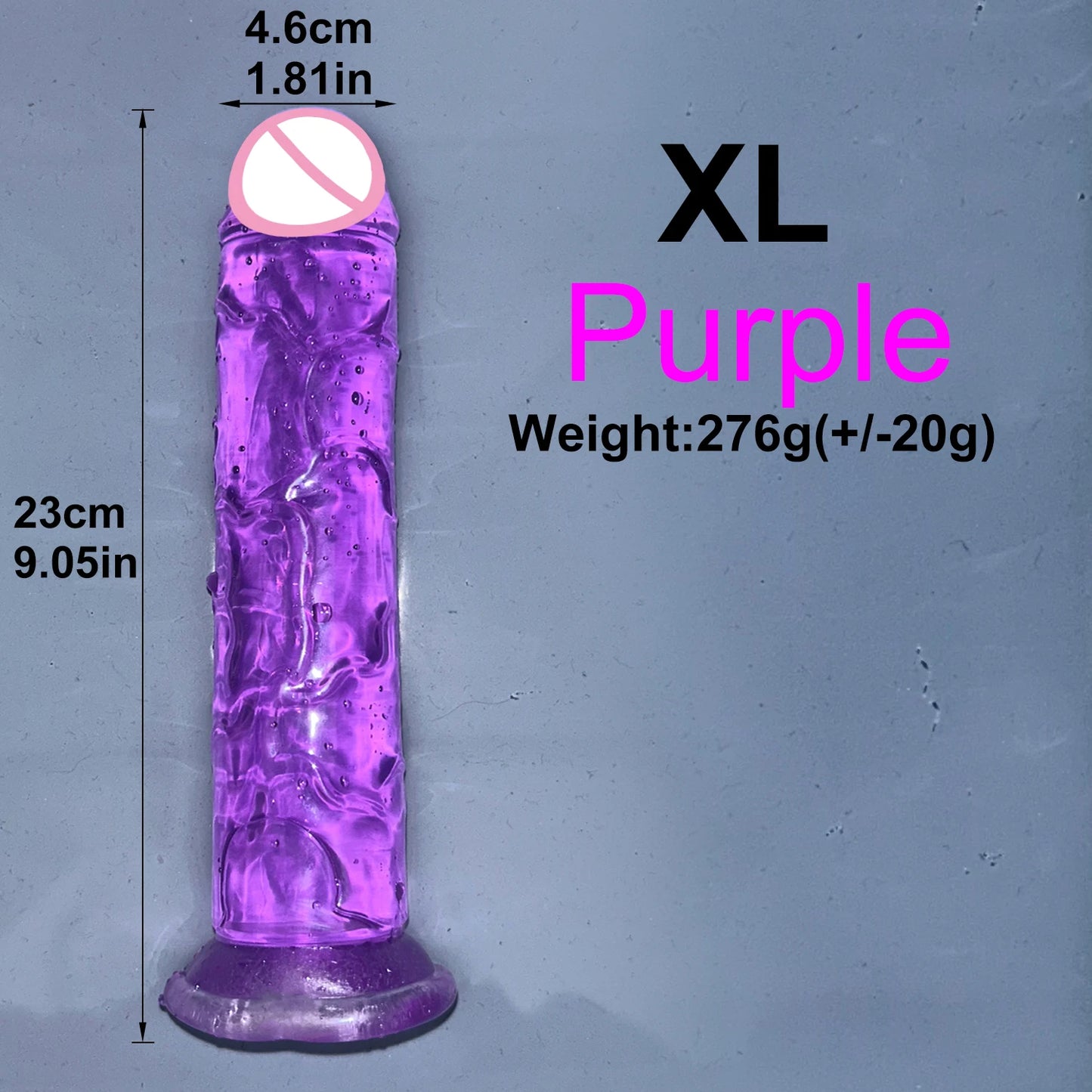 EdenPulse Crystal Jelly Dildo with Suction Cup