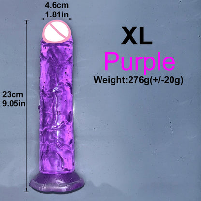 EdenPulse Crystal Jelly Dildo with Suction Cup