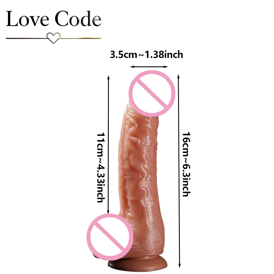 EdenPulse Realistic Silicone Vibrating Dildo