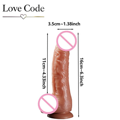 EdenPulse Realistic Silicone Vibrating Dildo