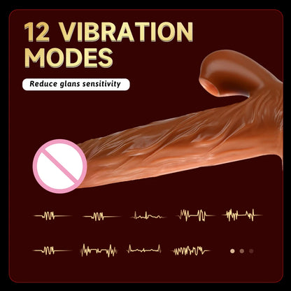 EdenPulse 360° Telescopic Realistic Dildo