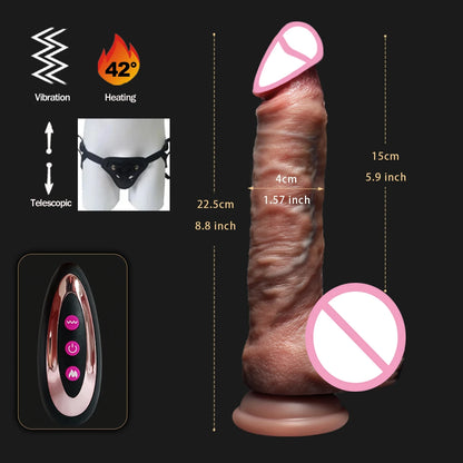 EdenPulse Luxe Realistic Telescopic Dildo