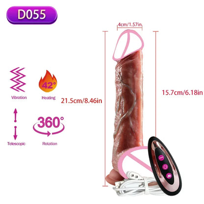 EdenPulse Luxe Realistic Thrusting Dildo