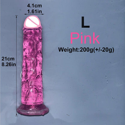 EdenPulse Crystal Jelly Dildo with Suction Cup