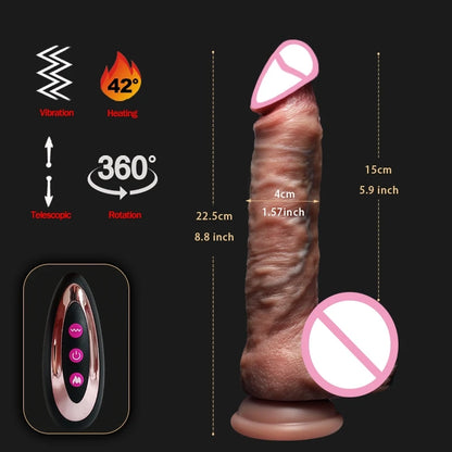 EdenPulse Luxe Realistic Telescopic Dildo