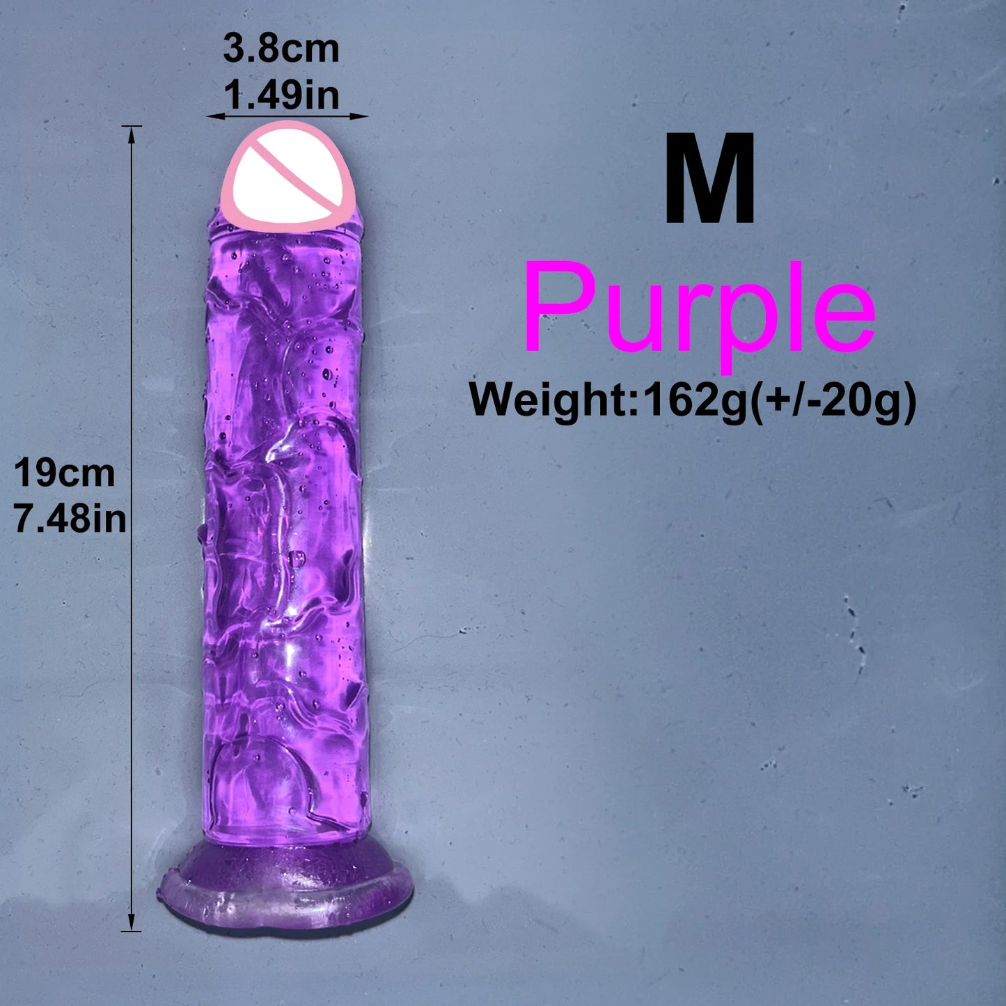 EdenPulse Crystal Jelly Dildo with Suction Cup