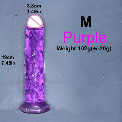 EdenPulse Crystal Jelly Dildo with Suction Cup