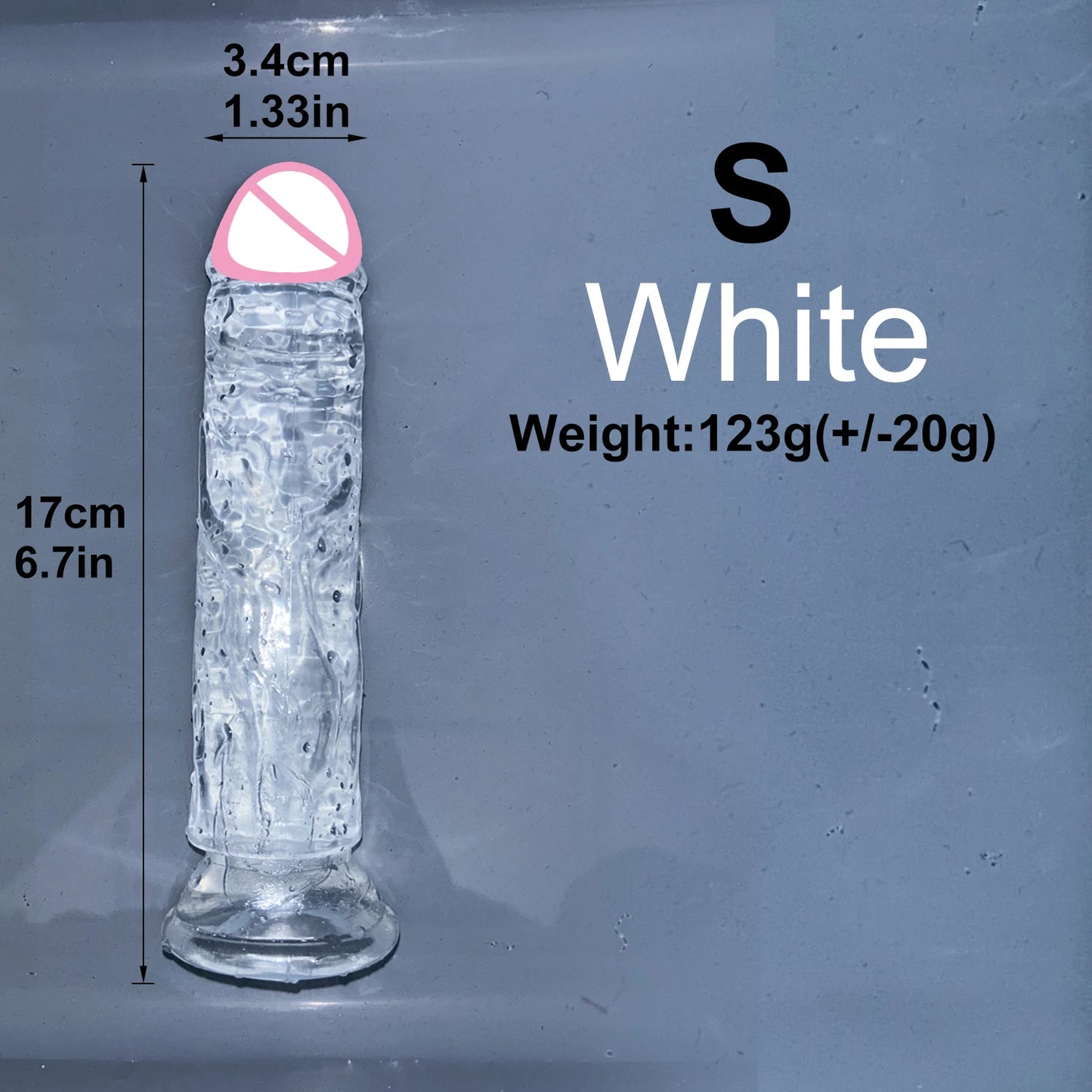 EdenPulse Crystal Jelly Dildo with Suction Cup