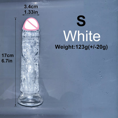 EdenPulse Crystal Jelly Dildo with Suction Cup
