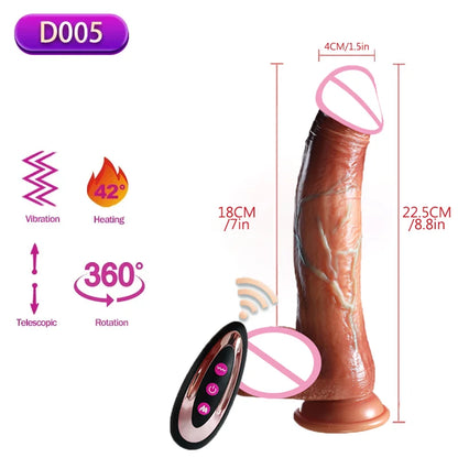 EdenPulse Luxe Realistic Thrusting Dildo