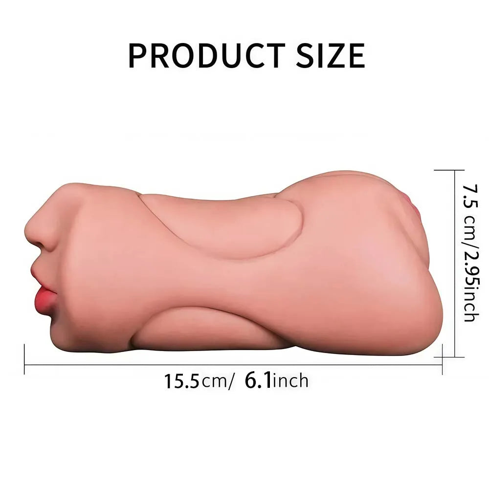 TitanPulse 3-in-1 Realistic Male Stroker