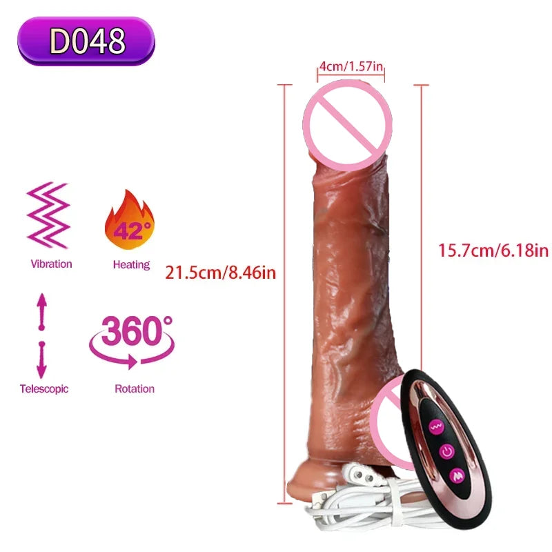 EdenPulse Luxe Realistic Thrusting Dildo