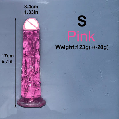 EdenPulse Crystal Jelly Dildo with Suction Cup