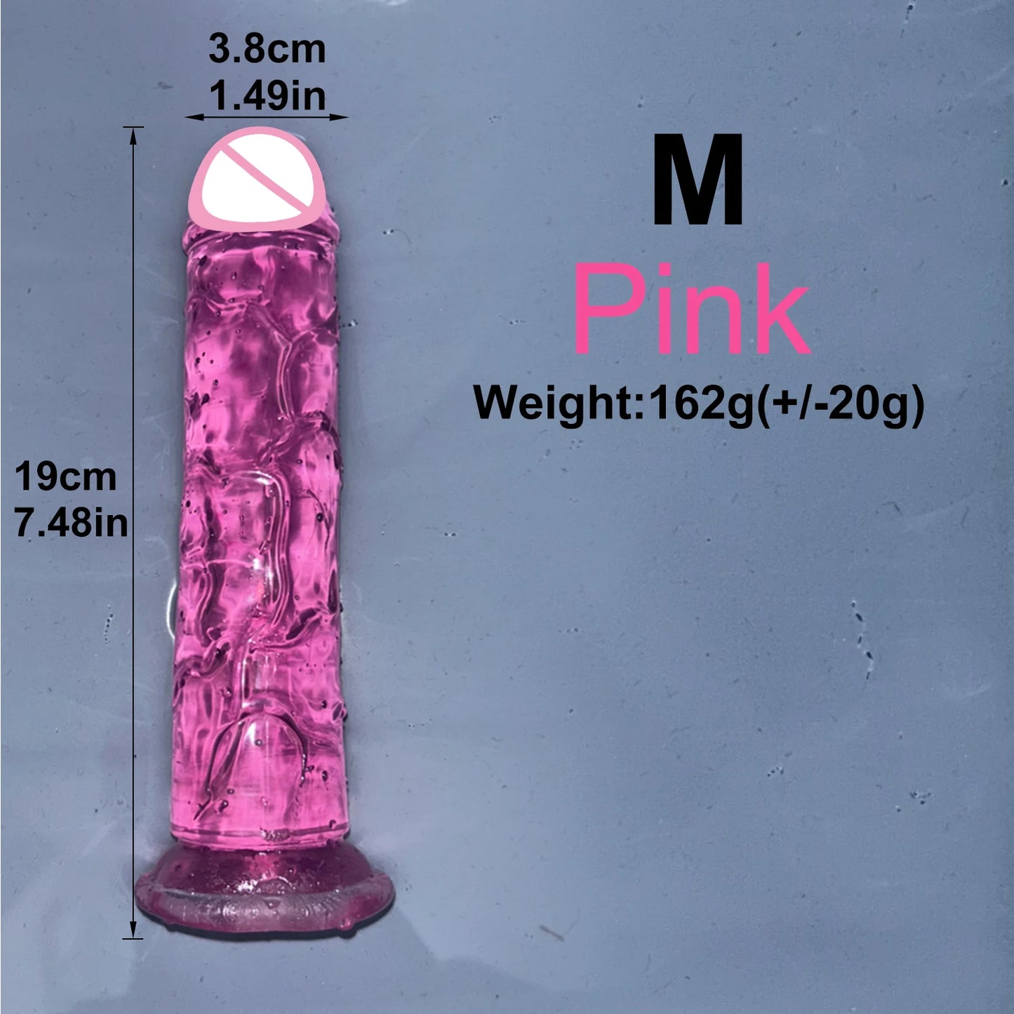 EdenPulse Crystal Jelly Dildo with Suction Cup