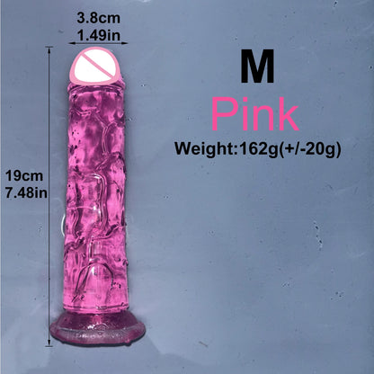 EdenPulse Crystal Jelly Dildo with Suction Cup