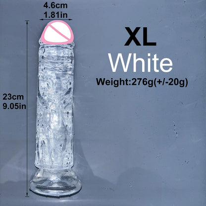 EdenPulse Crystal Jelly Dildo with Suction Cup