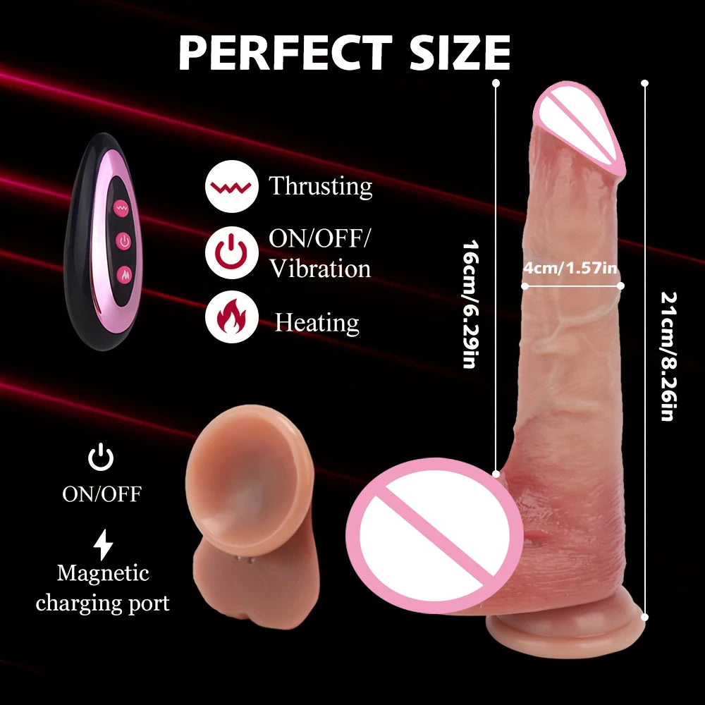EdenPulse Luxe Realistic Telescopic Dildo