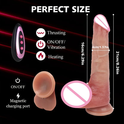EdenPulse Luxe Realistic Telescopic Dildo