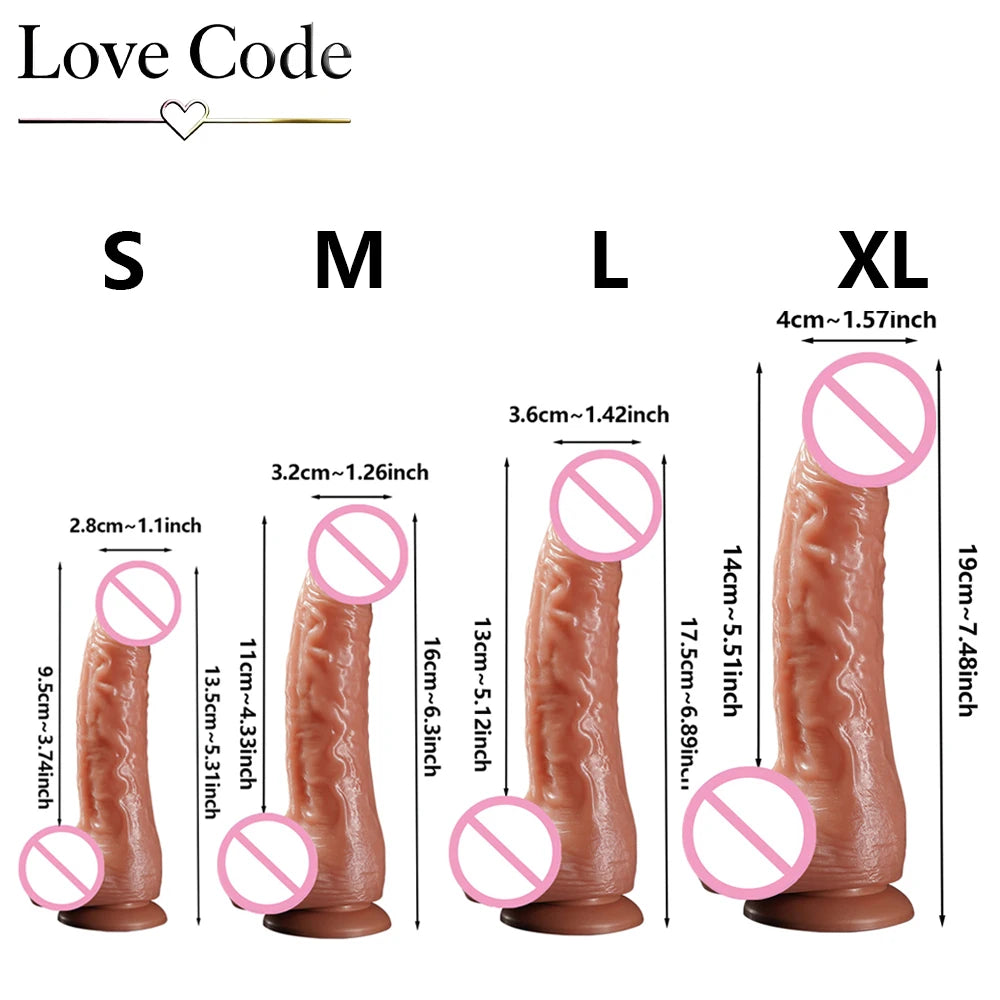 EdenPulse Realistic Silicone Vibrating Dildo
